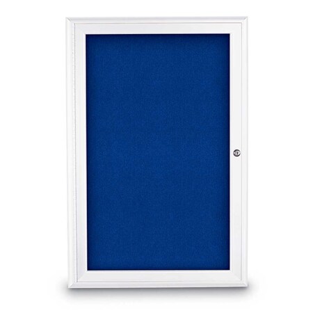 United Visual Products Sliding Door Indoor Enclosed Corkboard, 9 UV9029ACSH-GOLD-BUFF